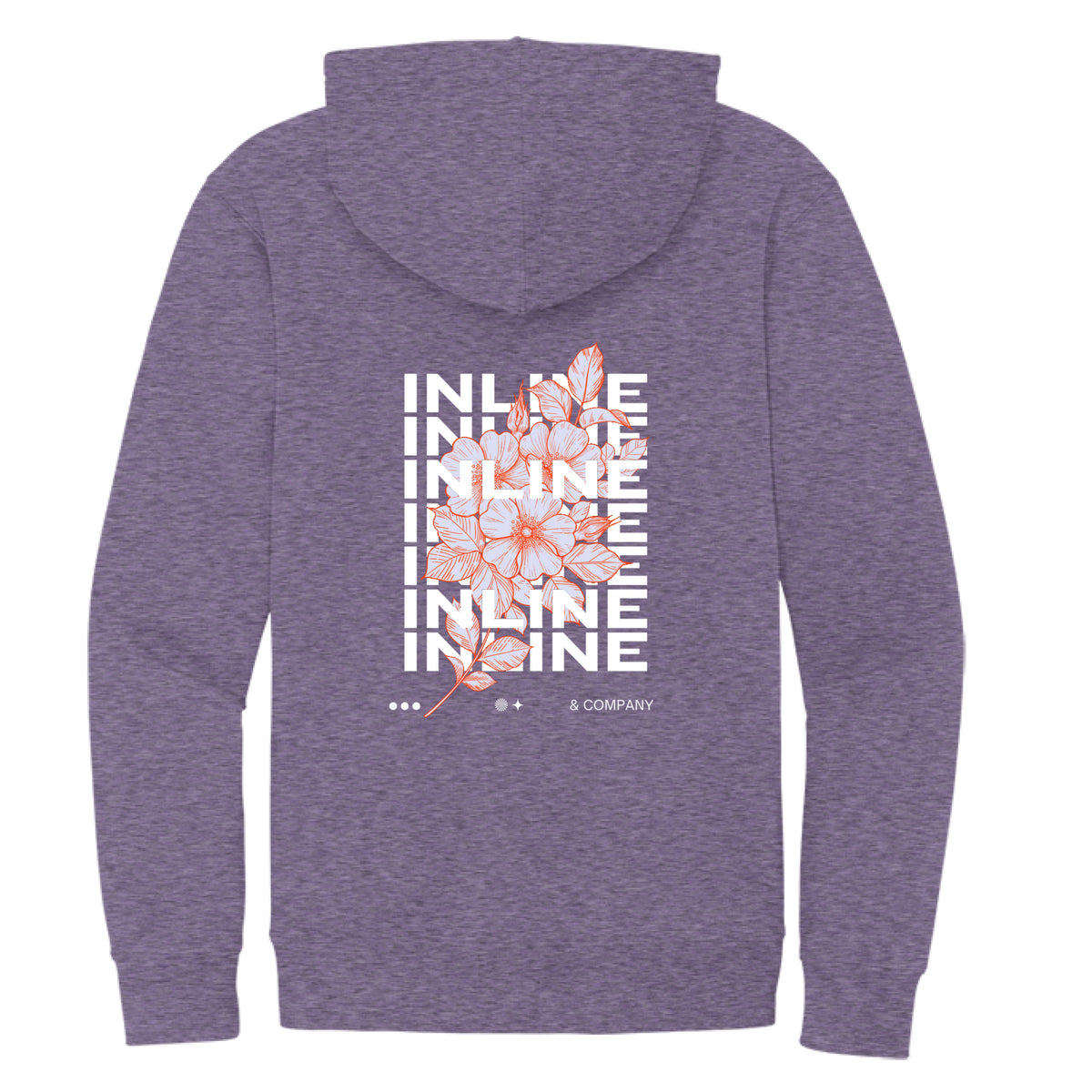 Heathered Purple - BACK